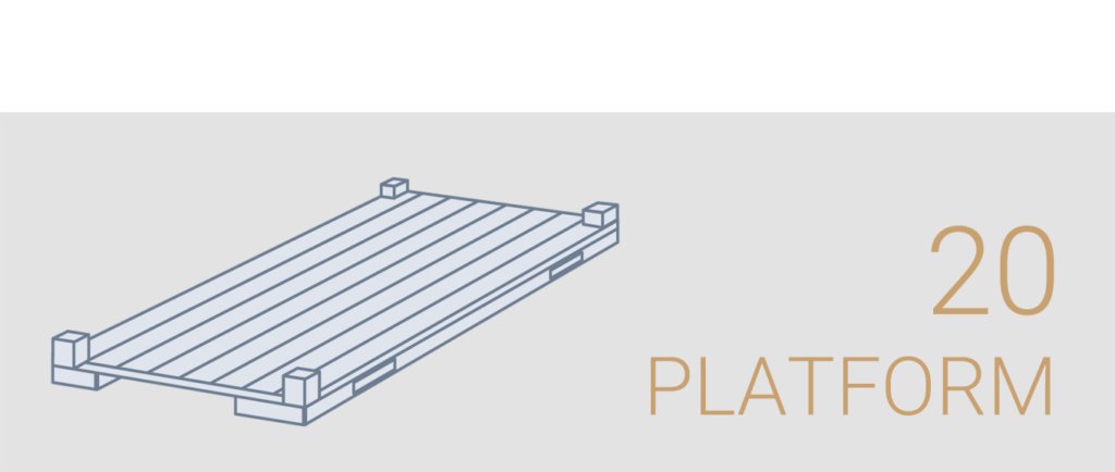 کانتینر 20 فوت Platform