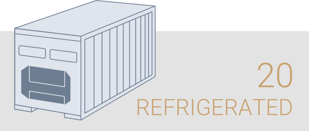 کانتینر 20 فوت یخچالی refer