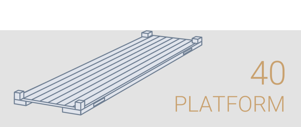 کانتینر 40 فوت Platform